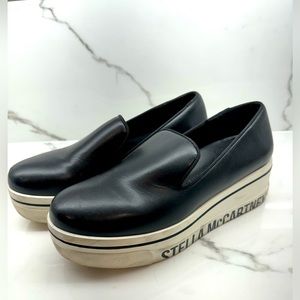 Stella McCartney binx faux leather platform slip on sneakers